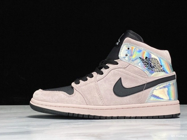 Powder Air Jordan BQ6472-602 Iridescent (W) Dirty Mid 1 0728